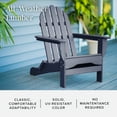 thumbnail image 7 of DuroGreen Adirondack Chair Set Made With All-Weather Tangent lumber, 2 Chairs, 1 Side Table, Oversized, High End Patio Furniture for Porch, Lawn, or Deck, No Maintenance, , Navy, 7 of 7