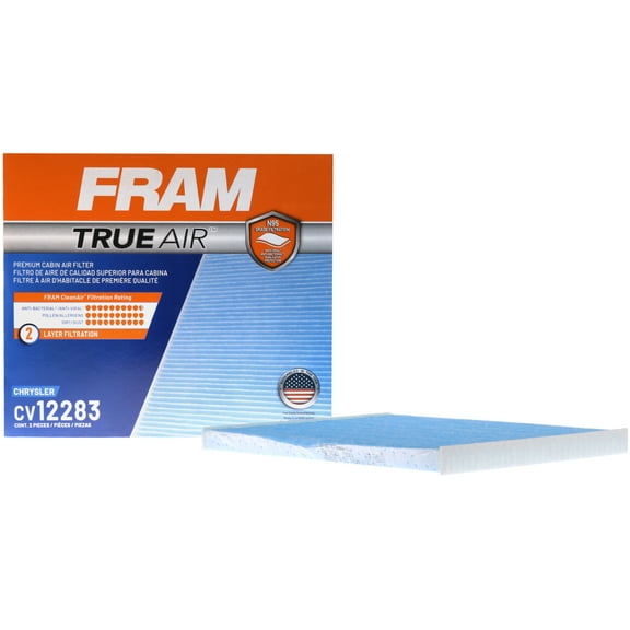 FRAM CV12283,TrueAir Premium Cabin Air Filter with N95 Filter Media, for Select Chrysler Vehicles