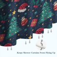 thumbnail image 6 of Dark Blue Christmas Pattern Shower Curtain 84"x72" ,Bathroom Decorative Shower Curtains Set with 12 Hooks,Modern Waterproof Washable Shower Curtain, 6 of 6