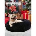 thumbnail image 4 of 1pc Plush Round Pet Bed Comfortable And Warm Suitable For Large, Medium And Small Cats And Dogs Sleeping In Four Seasons, 4 of 21