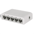 thumbnail image 1 of 5 Port Gigabit Data Switch,Network Hub,Desktop Ethernet Splitter,Plug & Play Shielded Ports Fanless Quiet Mini Portable, 1 of 5
