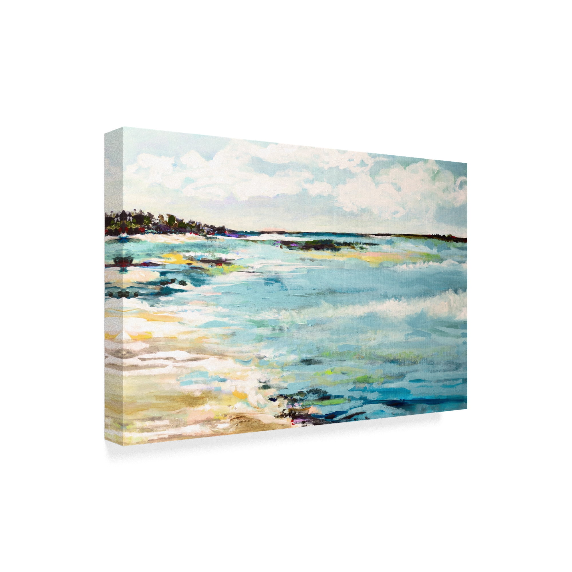 Trademark Fine Art 'Beach Surf III' Canvas Art by Karen Fields