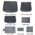 thumbnail image 2 of Conjunto de 7 cubos de embalaje con diseño de cremallera para equipaje en gris, 2 of 5