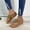 Brown, variant on AXXD Black Comfort Sandals for Women Summer Wedge Rhinestone Mothers Day
