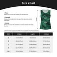 thumbnail image 5 of Gukieu Green Leave Fern Print Women's Quick-drying Fitness Vest, Round Neck Sleeveless Fitness T-shirt, Suitable for Yoga, Sports-Medium, 5 of 7