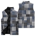 thumbnail image 3 of Ladies' Casual Fashion Sleeveless Floral Printed Cotton Vest Jacket, Dark Gray, Size XXXXXL, 3 of 4