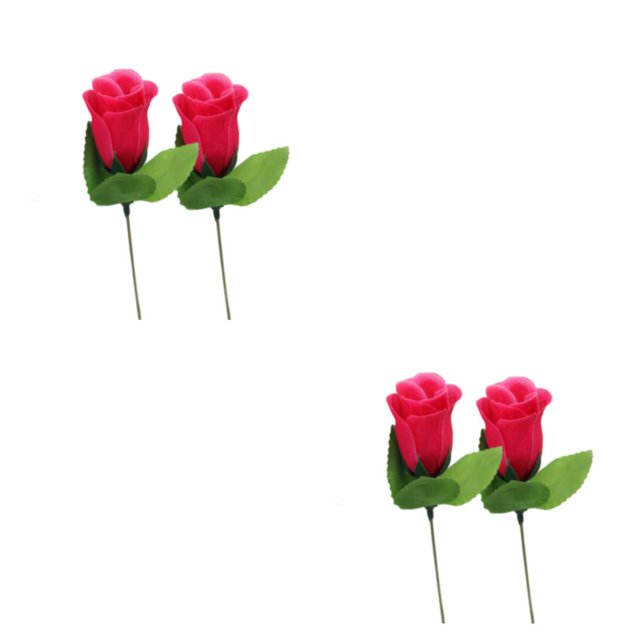 Billuyoard 2 bolsas de flores artificiales de decoración vibrante para el hogar para un ambiente romántico y elegante flores de seda de capullo rosario 2Conjunto