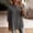 Gray, variant on ClodeEU Women's Henley Neck 3/4 Sleeve Blouse, Casual Button Down V Neck Tunic Top, Soft Loose Fit Everyday Shirt Black,Women's Plus L