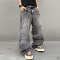 thumbnail image 2 of Mens Baggy Jeans Wide Leg Casual Jeans Vintage Hip Hop Denim Pants, 2 of 6