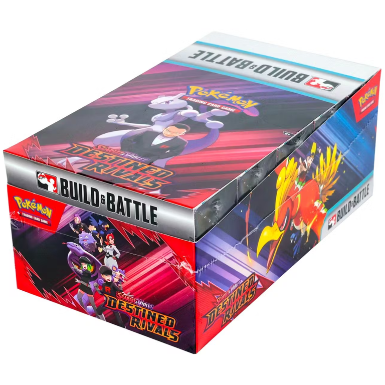 Pokemon TCG Destined Rivals Build & Battle Box Sealed Display of