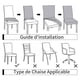 thumbnail image 3 of Cateissary 6 pack/lote funda elástica para silla resistente al desgaste y al polvo fundas para sillas de amplias aplicaciones Decoración del hogar, 3 of 6