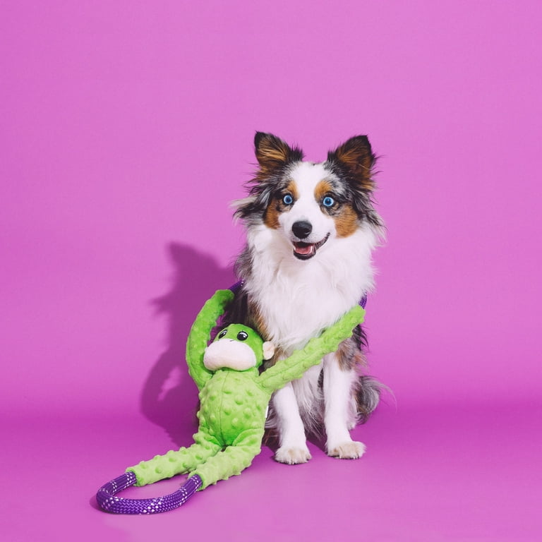 ZippyPaws Monkey RopeTugz Squeaky and Plush Rope Tug Dog Toy