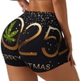 thumbnail image 1 of Fotbe 2025 And Merry Christmas Shorts Sin Costuras – Shorts Deportivos de Cintura Alta para Mujer, Elásticos para Gimnasio, Yoga, Running o Ciclismo-Large, 1 of 8
