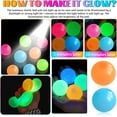 thumbnail image 3 of 4Pcs Glow in The Dark Sensory Balls, Upgraded Glowing Sticky Balls Stick to The Ceiling, Stress Relief Sensory Ball Toys for Adults , Stocking Stuffers, Cool Stuff & Party Favors, 3 of 7
