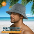 thumbnail image 6 of EINSKEY Packable Sun Hat, Foldable Bucket Hat with Clip for Travel on Bag, 6 of 7
