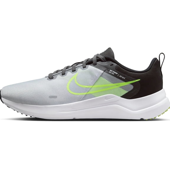 Nike Men's Downshifter 12 Low, Wolf Grey White Black Volt, 11