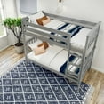 thumbnail image 6 of Plank+Beam Solid Wood Twin over Twin Bunk Bed with Ladder for Adults, No Box Spring Needed, 6 of 9