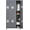 Grey, variant on Metal Locker Storage Cabinet with 6 Door, Storage Lockers for Employee, Black Steel Employee Lockers with Lock, Office Gym Storage Locker for School Restaurant Home, Assembly Require
