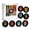 #01-Christmas-C, variant on Christmas Music Box NFC Player with LED Light, 9 Discs Fridge Magnet with Acrylic Artwork for Personalized Holiday Gift