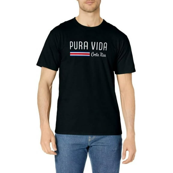 Pura Vida Costa Rica with Costa Rica Flag Colors Pura Vida T-Shirt