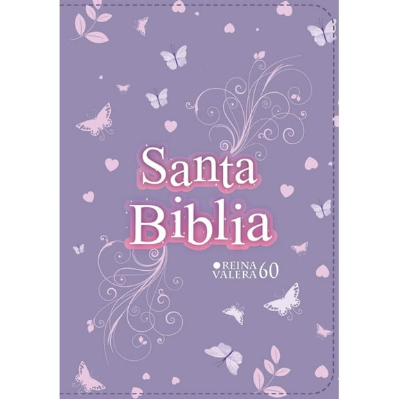 Biblia Rvr 1960 Compacta SÃ­mil Piel Juvenil Mariposa Lila (Bible Rvr 1960 Compact Size Leatherlike Youth Lilac Butterfly, (Hardcover)