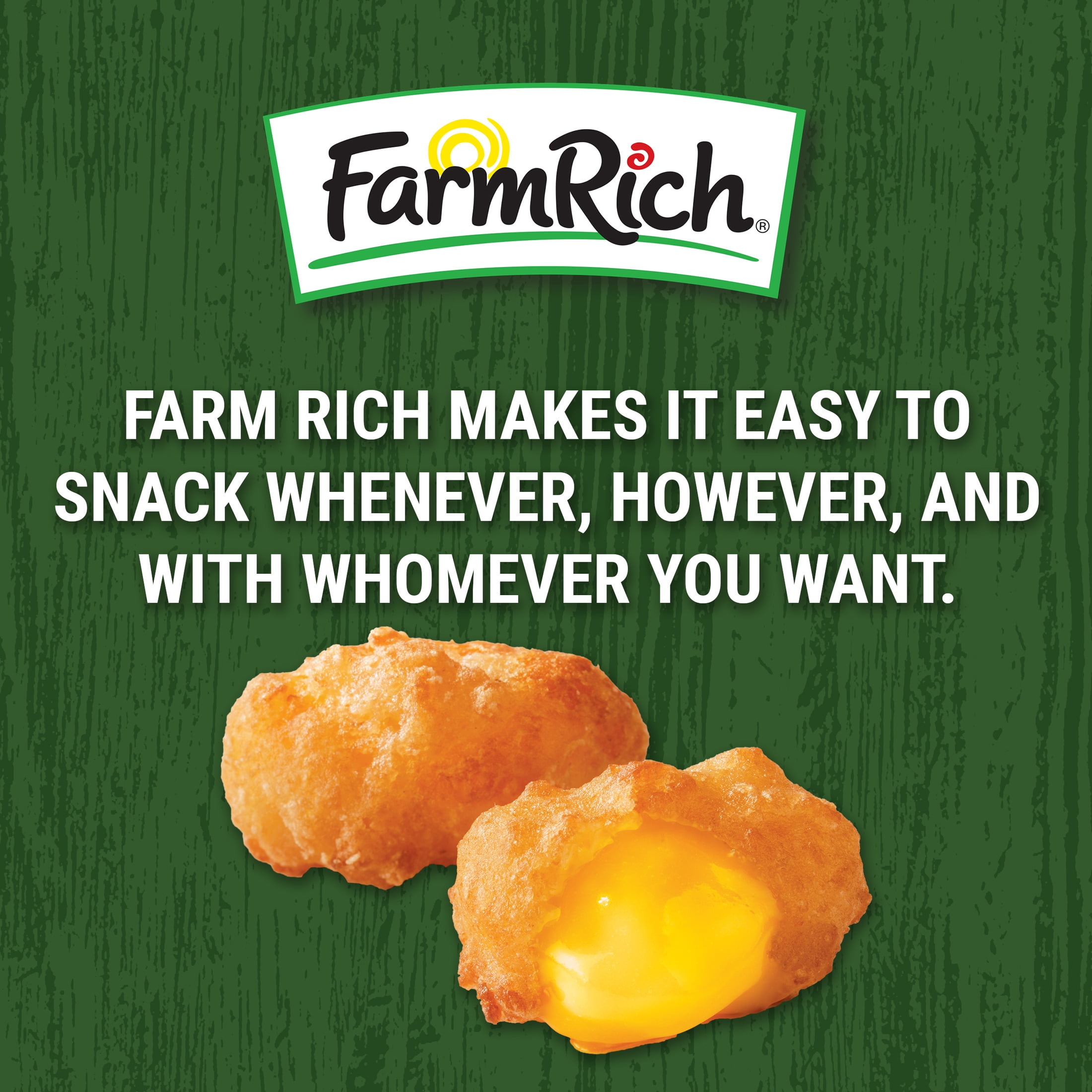 Farm Rich Breaded Cheddar Cheese Curds, (Frozen Snacks and Appetizers), 15 oz