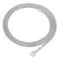 thumbnail image 4 of 1.9mm Solid .925 Sterling Silver Square Box Chain Necklace, 24 inches + Gift Box, 4 of 7