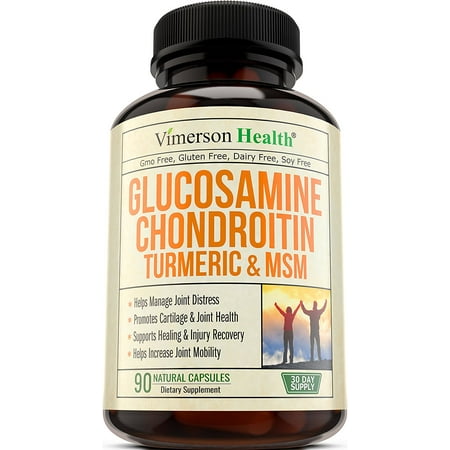 With Chondroitin Turmeric Msm Boswellia - Joint Pain Relief Supplement - Anti-Inflammatory & Antioxidant Pills. Health For Your Back, Knees, Hands - Natural & Non-Gmo. 90