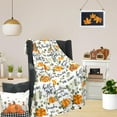 thumbnail image 5 of ADHART Navy Blue Throw Blanket : Velvety Soft, Navy Throw Blanket Durable Fleece Accent for Printed Blanket Bed or Couch Navy Blue Throw(Navy Damask and Paisley, 50x60 in) for Christmas gifts,holiday, 5 of 21