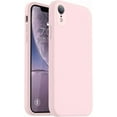 thumbnail image 1 of TEMOGU-Compatible with iPhone XR Case, Upgraded Liquid Silicone with [Flat Edges] [Camera Protection] [Soft Anti-Scratch Microfiber Lining] Phone Case for iPhone 10 XR 6.1 inch - Chalk Pink, 1 of 4