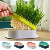 Hydroponic Sprouting Tray Double Layer Garden Seed Sprouter Tray Soil-Free Big Capacity Healthy Wheatgrass Grower
