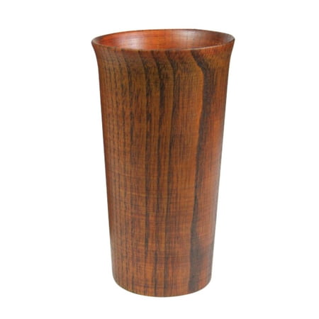 

TOYMYTOY 1pc Rustic Water Cup Smooth Polished Cup Vintage Drinking Cup Wooden Tea Cup for Home Office
