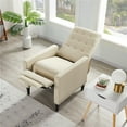 thumbnail image 3 of Yaheetech Modern Fabric Recliner Chair with Pocket Spring for Home Theater, Beige, 3 of 9