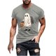 thumbnail image 2 of Blusas y camisas de manga corta y cuello redondo para hombre. Blusas/camisetas de manga corta con cuello redondo y estampado de Halloween para hombre. Blusa para hombre., 2 of 5
