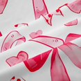 thumbnail image 5 of Manfei Watercolor Dot Bow Curtains and Drapes Pack of 2 (52x63 Each),Pink Heart Print Black Out Curtains, 5 of 6