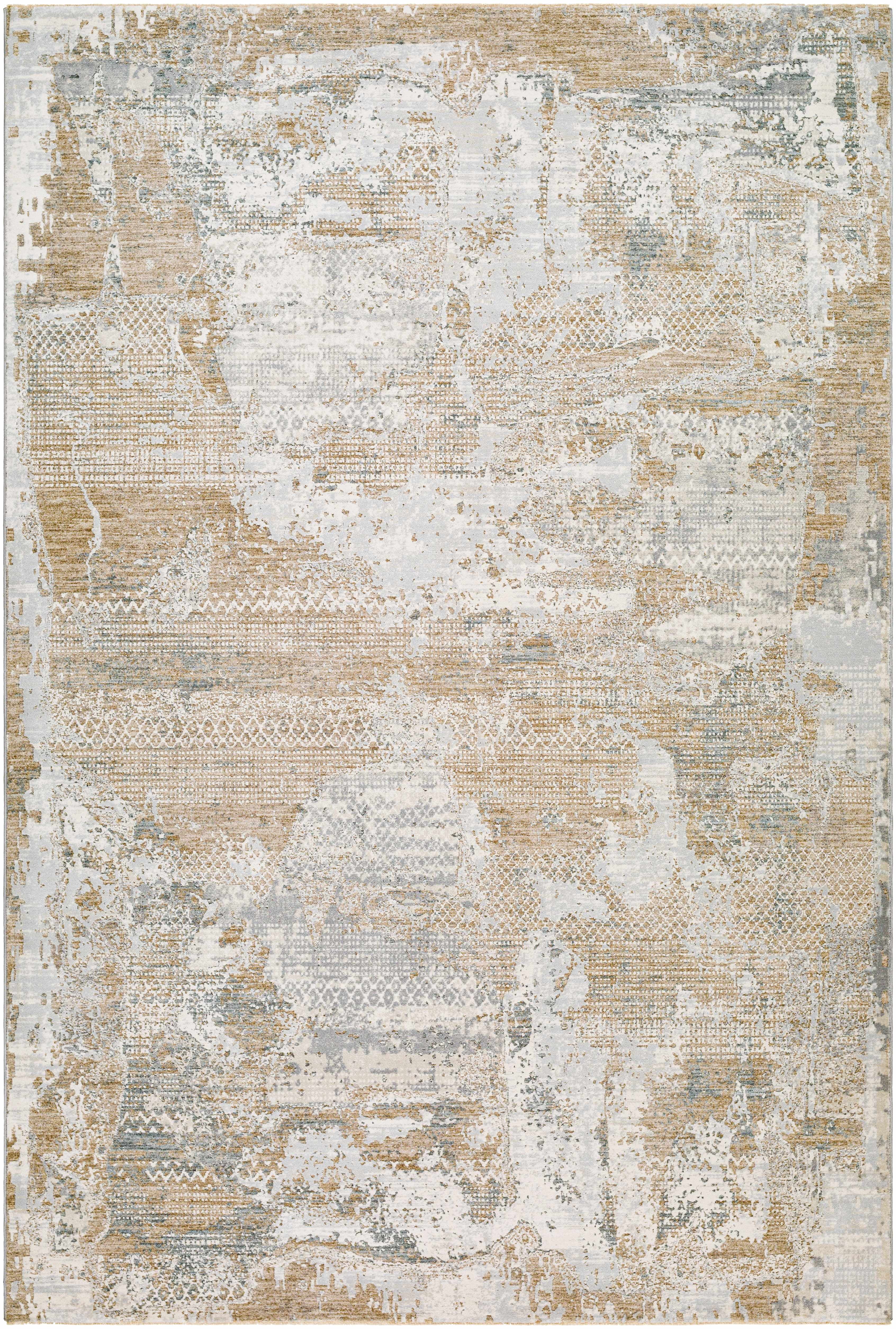 Hauteloom Indah Living Room, Bedroom Area Rug - Gray, Brown - 12' x 15'