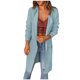 thumbnail image 2 of Pntutb Top de moda para mujer, cárdigan con bolsillo, prendas de vestir a medio y largo plazo, abrigo de manga larga, liquidación Pntutb Pntutb-1039, 2 of 7