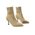 thumbnail image 1 of Innerwin Bottines à Talons Hauts pour Femmes, Chaussures d'Hiver à Enfiler, Bout Pointu, Formelles, Kaki 6, 1 of 9