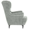 thumbnail image 2 of vidaXL Armchair Light Grey Velvet, 2 of 4
