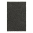 thumbnail image 4 of Unique Loom Solid Shag Collection Area Rug (3' 1" x 5' 3" Rectangle Graphite Gray), 4 of 7