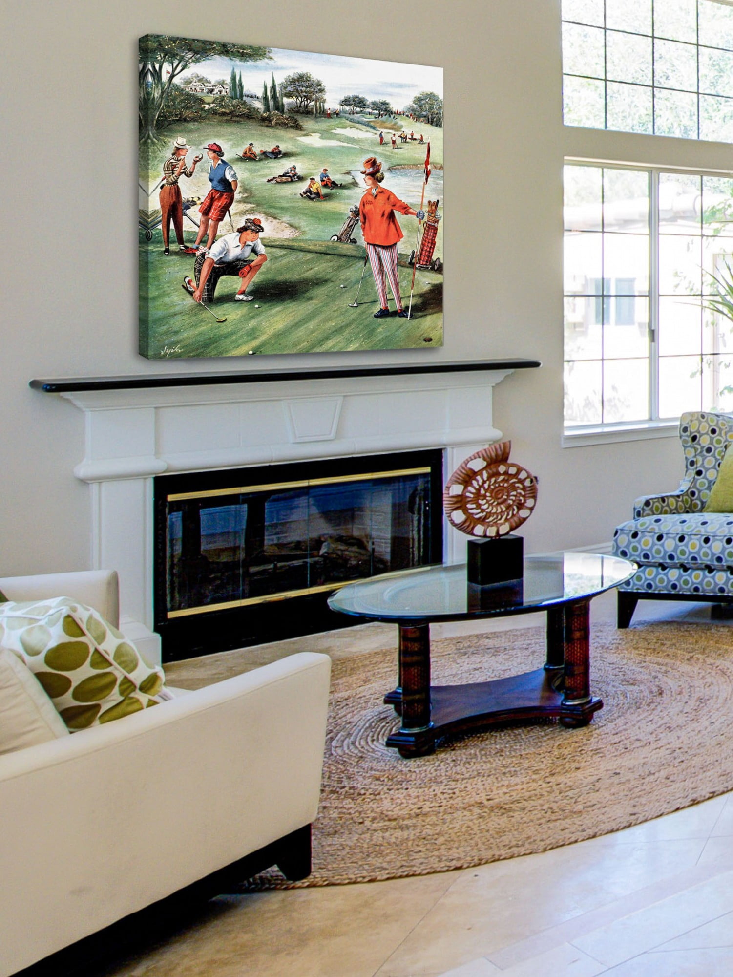 Marmont Hill No Playing Through by Constantin Alajalov Painting Print on Canvas