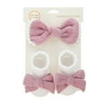 thumbnail image 2 of Baby Bow Headband Newborn Sock Set Elastic Baby Essentials Girls 0-12Months, 2 of 5
