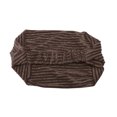 thumbnail image 5 of Unique Bargains 1 Pc Headband Horizontal Stripes Wide Fabric Hairband for Women Coffee Color, 5 of 5