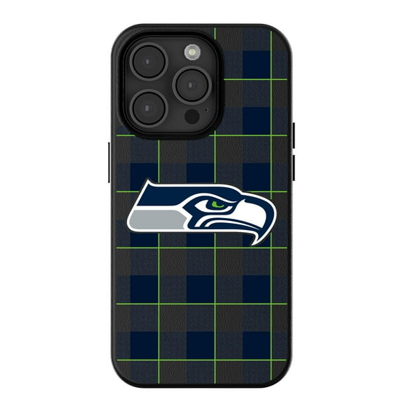 Keyscaper Seattle Seahawks Plaid Magnetic Bump iPhone Case