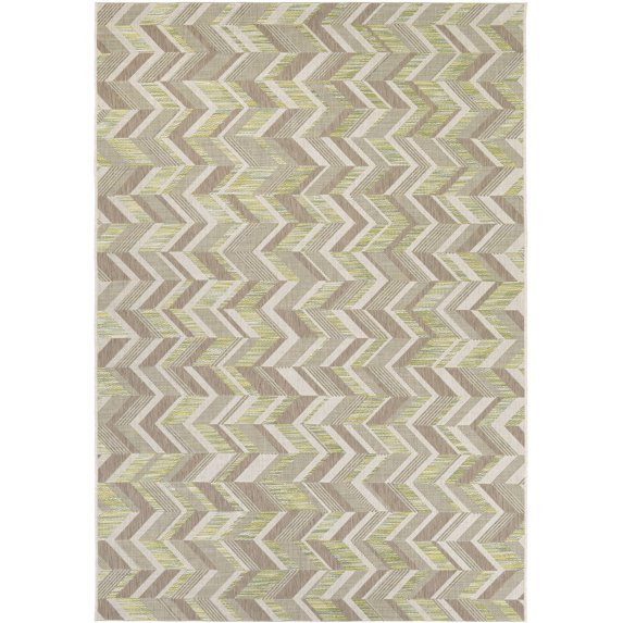 Couristan Tides Shelter Island/Lemon Grass-Grey Rug