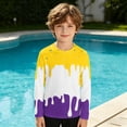 thumbnail image 2 of VOUZZA Boys Rash Guard 4th of July Independence Day Ice Cream Print Long Sleeve Swim Shirt, 2 of 4