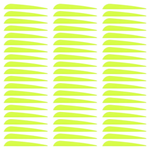 Uxcell Arrow Vanes Arrow Fletching 4" Water Drop Shape TPU for Hunting DIY Shooting(Fluorescent Green, Pack of 100)