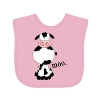 Inktastic Cow-moo. Boys or Girls Baby Bib