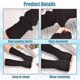 thumbnail image 3 of Women Arm Warmers, Knitted Long Sleeve Fingerless Gloves Mittens Winter Wrist Warmers with Thumb Hole for Ladies Girls, 3 of 5