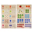 thumbnail image 1 of Tablero de clavijas de número de conteo de madera: Juguetes manipuladores de matemáticas, juguete educativo de matemáticas de aprendizaje temprano preescolar para niños pequeños y niños de jardín, 1 of 5